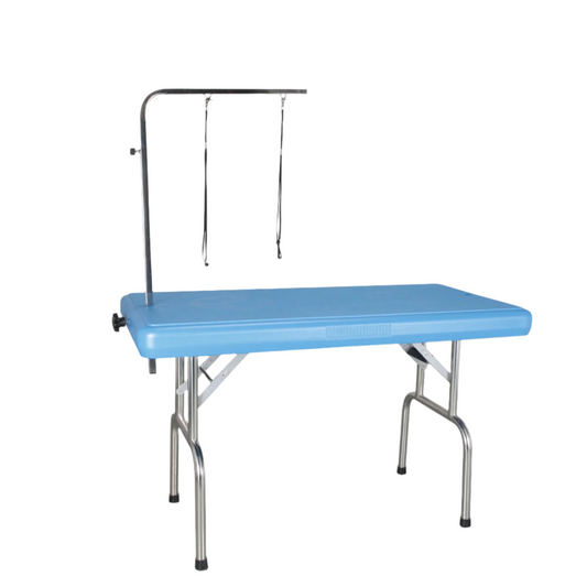 Folding Pet Grooming Table Plastic Top Dog Portable Foldable Table