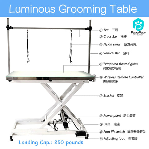 Professional Adjustable Electric Grooming Table for Large Cats Dogs Portable Foldable Stainless Steel Sustainable Home Use Sale!