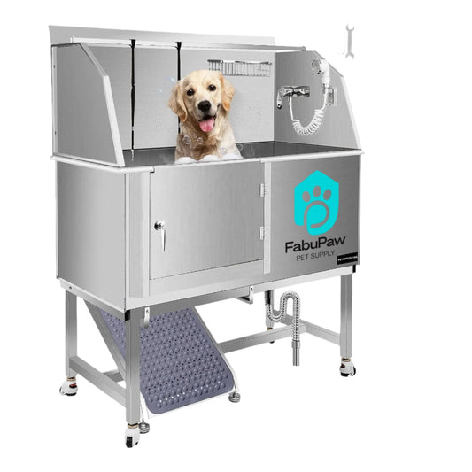 Stainless Steel Medical Pet Bathing Equipment Portable Pet Dog Grooming Washing Bathtub Sinks Cleaning Water Tanks For Dogs