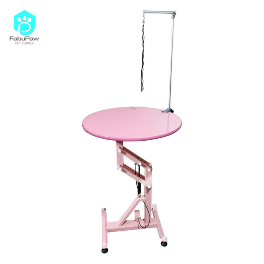 Pet Air Lifting low noise Grooming Table Adjustable height Dog Grooming Table Round Tabletop Table